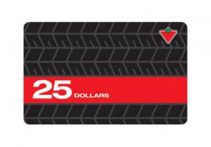 $25 Canadian Tire Gift Card