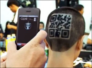 qr code hairstyle