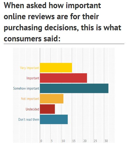 purchasing decisions based on reviews survey