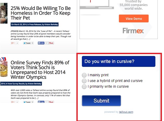 Embedded Survey Example