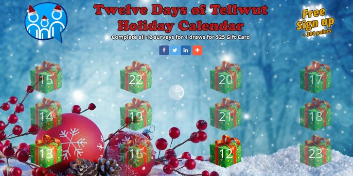 December Promotion 2019 - 12 Days of Tellwut