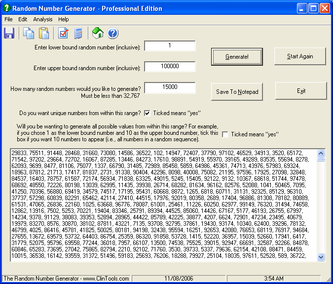 Random Number Generator | Tellwut.com