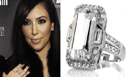 Gaudy celebrity engagement rings