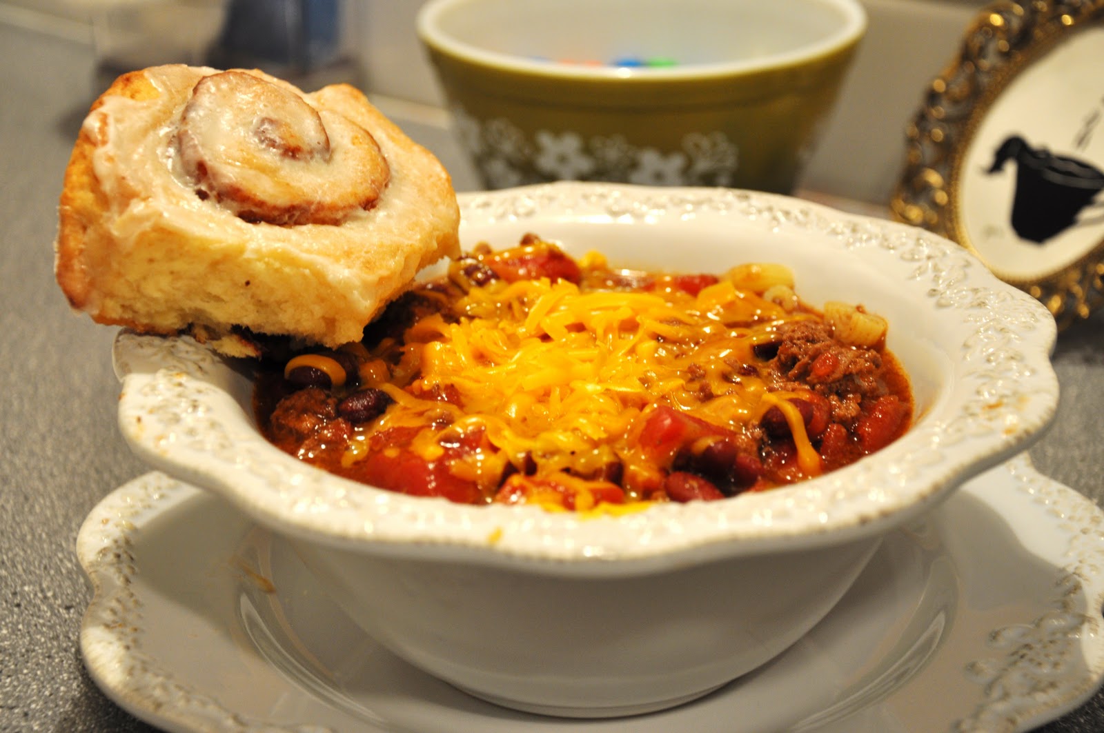 Cinnamon Rolls and Chili
