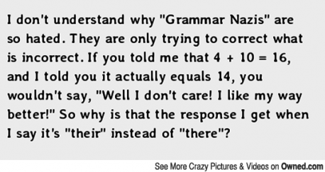 Would you consider yourself someone who is bothered by improper grammar?