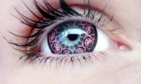 How about contact lenses that have some type of image or drawing on them--have you ever seen someone wearing these, in real life?