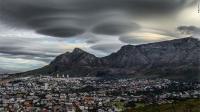 UFO-like lenticular clouds stunned residents when they formed over Cape Town, South Africa. Have you seen this image before reading this survey?