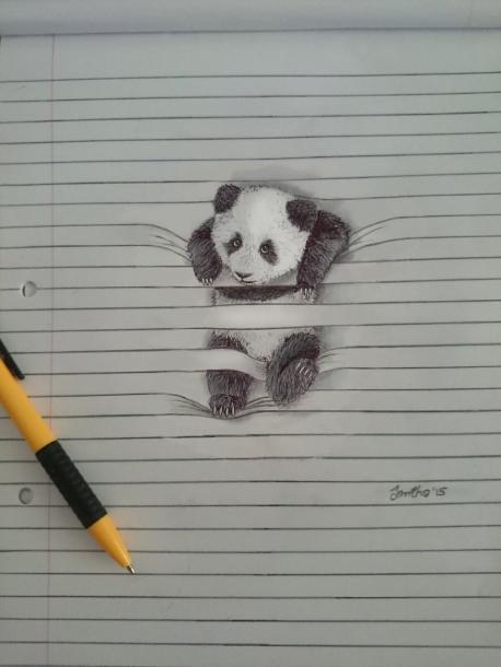 Do you like this drawing of the panda bear?