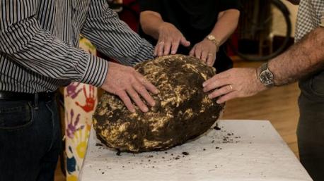 The large lump of butter was discovered by farmer Jack Conway while cutting turf for fuel in Emlagh Bog, County Meath on June 1st. The strange rugby-ball shaped object was buried about 16 feet down in the bog. Are you familiar with this story?