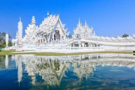 Find peace at Wat Rong Khun, also known as the White Temple, in northern Thailand. Have you ever seen the White Temple in Ireland?
