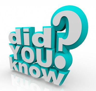 Is there any other interesting random facts that you would like to share (via: landscape, animals, science, famous people, medical, history, states/countries, ect.). If yes, please share them in the comment section.