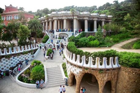 #3 - Barcelona: The most photographed spot in Barcelona is Park Güell, a park dotted with the colorful and modernist architecture of Antonio Gaudí. Do you know of anyone that has visited Barcelona?