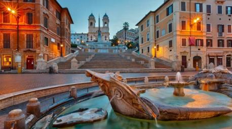 #2 - Rome: Rome ranks as the second-most photographed city in the world, according to the Google photo service. And the most photographed spot in that city is the Trinità dei Monti, a Roman Catholic church that stands above the Spanish steps and the Piazza di Spagna. These are the same steps where Audrey Hepburn eats gelato in