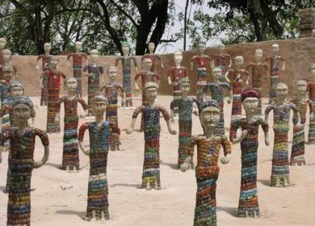 Rock Garden of Chandigarth (Chandigarth - U.T., India): Indian governmental official Nek Chand began building this 40-acre sculpture garden in 1957. Created from found objects and discarded materials, Nek Chand's Rock Garden is filled with whimsical concrete figures, waterfalls, and interlocking pathways to delight and amuse visitors. A true artist, Chand's sculpture garden, which he built illegally on government land, was nearly destroyed in 1975. Currently, the garden, run by the Nek Chand Foundation, has nearly 5,000 visitors daily. Is this the first time you are reading about the Rock Garden of Chandigarth that is located in India?