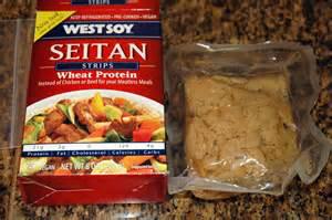 Seitan (say-tan) is a plant based protein made from wheat gluten. It can be used as a meat substitute because it can mimic the taste and texture of meat. Depending on how it's prepared and seasoned, seitan can mimic the taste and the texture of animal based meats such as beef, chicken or pork. Have you ever eaten seitan?