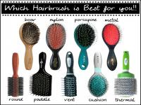 What type of hairbrush do you use? Please select all that apply.