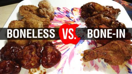 When you eat chicken (and other meats), do you prefer it boneless or bone in ?