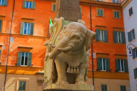 Where is this famous elephant statue located?