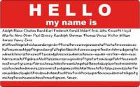 The longest documented name ever belongs to a German-born Philadelphia (1904 - 1985) whose name was legally changed by him, in 1975, to