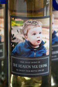 When Stacy Dutton wanted to give her son's teachers a special gift for National Teacher Appreciation Week this spring, the mom-of-two designed a personalized wine bottle label featuring his photo and the cheeky statement: 