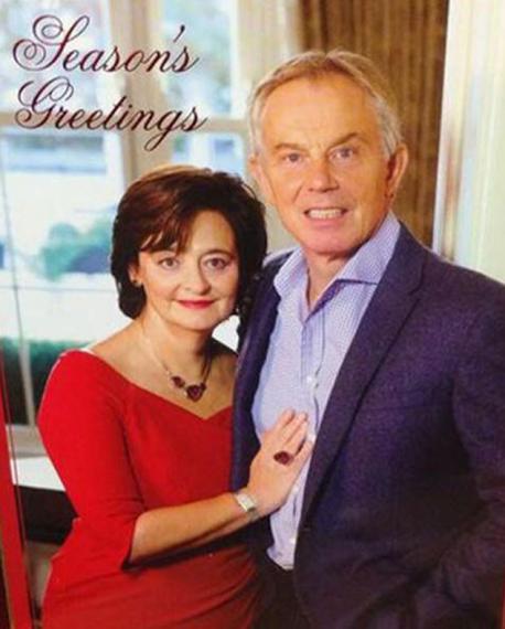 Other politicians in the past have been criticized for their inappropriate holiday cards, some merely for being really odd choices, or some for being in bad taste. Tony Blair, the former British Prime Minister sent out this card last year, and comments ranged from 