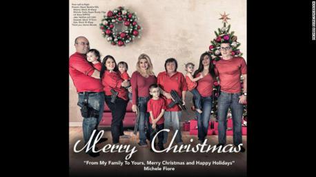 Las Vegas Assemblywoman Michele Fiore stirred up some controversy this week when she posted her annual Christmas card online -- a multiple generation family card with all of the family in red shirts and jeans standing in front of a tree. The only difference is that this family is holding firearms, including her young grandson. Fiore, who is a vocal gun rights activist, has sponsored a number of pieces of gun legislation during her time in the state Assembly, including one bill that would permit people to carry concealed weapons in non-secure areas of airports, college campuses, K-12 schools and childcare facilities. The bill passed the Nevada Assembly in April, but never passed the state Senate. How do you feel about this card?