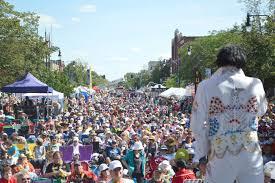 Collingwood, Ontario celebrates all things Elvis every year with their annual Elvis Festival, this year on July 27 - 29. This gathering of Elvis impersonators is the largest one of its type in the world and is sanctioned by Elvis Presley Enterprises under an annual Licence Agreement. Impersonators and fans from all over the world gather and the music is 