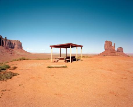 Monument Valley, Arizona and one of the last picnic tables in this spectacular location. 