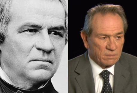 Finally, Tommy Lee Jones and Andrew Johnson, the infamous 17th President of the United States?