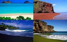 All over the world, there are beaches in fantastic colours. Have you ever been to any of these unusually coloured beaches?