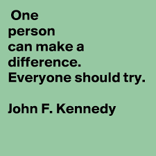 You don't have to have $100 million or even $3 million to make a difference in someone's life. Sometimes the simplest of actions (such as letting someone go before you at the grocery store or giving someone change for a grocery cart) can make a big difference. Do you go out of your way to do little things to make a difference?