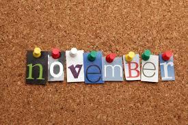 With Halloween a not very distant memory, fall's colours blowing away, and the holiday season still over a month away, what does November have to offer? Apparently a lot, if you look at this list. What November happenings are you participating or celebrating this month?