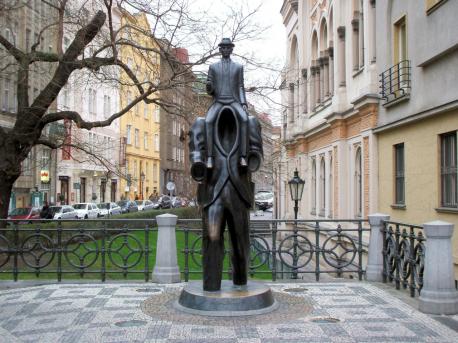Art is said to be subjective, so some of these may not be everyone's taste, but these are regarded to be some of the strangest sculptures in the world. Since these are visual, I'm going to show each one separately (so apologies for this longer survey). In Prague, this interesting metal Franz Kafka Statue by sculptor Jaroslav Rona is based on a vivid description that appears in Kafka's early short story 