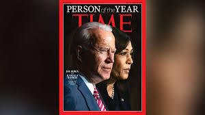 Time magazine has named U.S. President-elect Joe Biden and Vice-President-elect Kamala Harris its 
