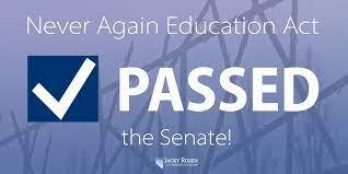 On January 27, 2020, the U.S. House of Representatives passed the Never Again Education Act 393-5 with four Republicans and one Independent, Michigan Rep. Justin Amash, voting against the bill. A slightly different version was adopted by unanimous consent in the Senate on May 13, 2020. The legislation expands the U.S. Holocaust Memorial Museum's (USHMM) education programming to teachers nationwide, requiring the museum to develop and disseminate resources to improve awareness and understanding of the Holocaust and its lessons. Do you agree that this should be taught in the schools?