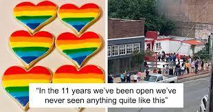 When a small Texas bakery made rainbow-themed cookies to celebrate Pride Month, there was a swift backlash. On June 2, Confections, a tiny store in Lufkin, Tex., shared a photo on its Facebook page of heart-shaped rainbow sugar cookies with the caption, 