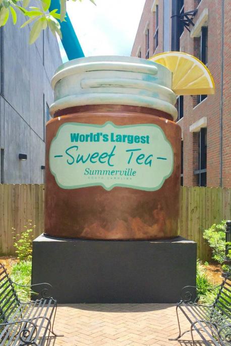 Summerville, South Carolina is proud of having the World's Largest Sweet Tea in 