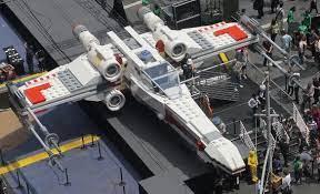 The life-sized version of the Star Wars Lego starfighter set #9493 was made with a whopping 5,335,200 Lego bricks. That makes it the largest Lego model ever built, 42 times the size of the actual Lego version that was available for sale. It was assembled by a team of 32 people over the course of 17,000 hours in Kladno, Czech Republic. At 43 feet from front to back, it's actually two feet longer than than the fictional X-Wing that Luke Skywalker flew into battle in the original Star Wars movie. It's almost impossible to believe that this was built entirely of Lego pieces. Did you play with Lego as a child (or even as a grownup)?