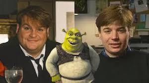 The voice of Shrek, in the animated movies he stars in, is immediately identifiable as Mike Myers. The big green ogre we all know and love was going to sound quite different from Mike's 