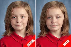 Last November, Tampa, Fla.-based mom Kristin Loerns did a double-take when she received her son Kieran's school photos. She had opted to have retouching done, thinking they would take care of blemishes, and a stray hair, but was shocked to see her son's freckles had vanished. Do you agree that things like freckles or birthmarks should never be retouched out?