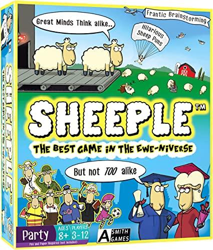 SHEEPLE: The Best Game in The Ewe-niverse - Think Like a Sheep - Fun for The Wool Family -- yes, puns aside, this game gets pretty great reviews on Amazon. Since it's one of some of Tellwut users' favourite words, thought maybe we'd replace that buzzword with a fun game the whole family can enjoy. You 