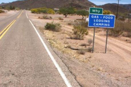 Why, Arizona sits at the junction of state routes 85 and 86 in southwestern Arizona, just north of the Organ Pipe Cactus National Monument and the Tohono O'odham Nation. Back in the day, that intersection was a