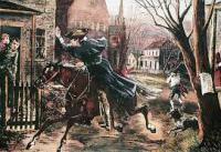 The myth mentions that Paul Revere rode through the night to warn the colonists that 