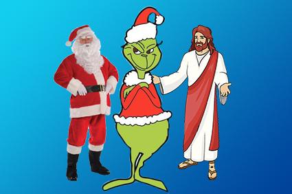 Is Jesus a part of the culture in Whoville? I mean if they have Christmas then surely they must believe in Jesus or at least have the same stories of Jesus, his divine birth, torture and crucifixion? If so, is it a whoville looking Jesus? The Jesus of our world?