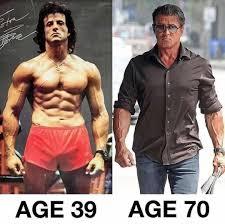 I didn't know the Sylvester Stallone was a little older than Arnold. Did you know he is 78? Still in great shape.