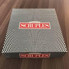 Scruples. This is kind of an odd game in that it seems designed to cause fights between its players. Deciding the level of ethics or morals members of your friends and family have. If you have played this, did it sometimes result in tears or people outright leaving?