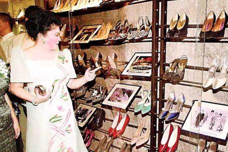 My mother's collection, of course, does not begin to compare to Imelda Marcos' fabulous 3000 pairs, of which 756 are displayed in the Marikina Shoe Museum in the Philippines. Have you been to the Philippines?