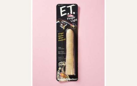 E.T. Finger light - If you've not seen then 1982 film, it involves a critter from space who among other things has an index finger that glows and can heal wounds. Knickerbocker put out a 