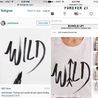 On September 28, artist Sam Larson posted to his Instagram account an image of a drawing he created two years ago next to a recently-manufactured Forever 21 t-shirt with a strikingly similar graphic.