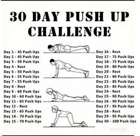 Would you attempt the 30 day push up challenge?